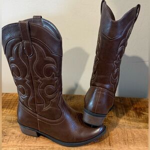 Cat & jack girls cowboy western cowgirl boots size 2